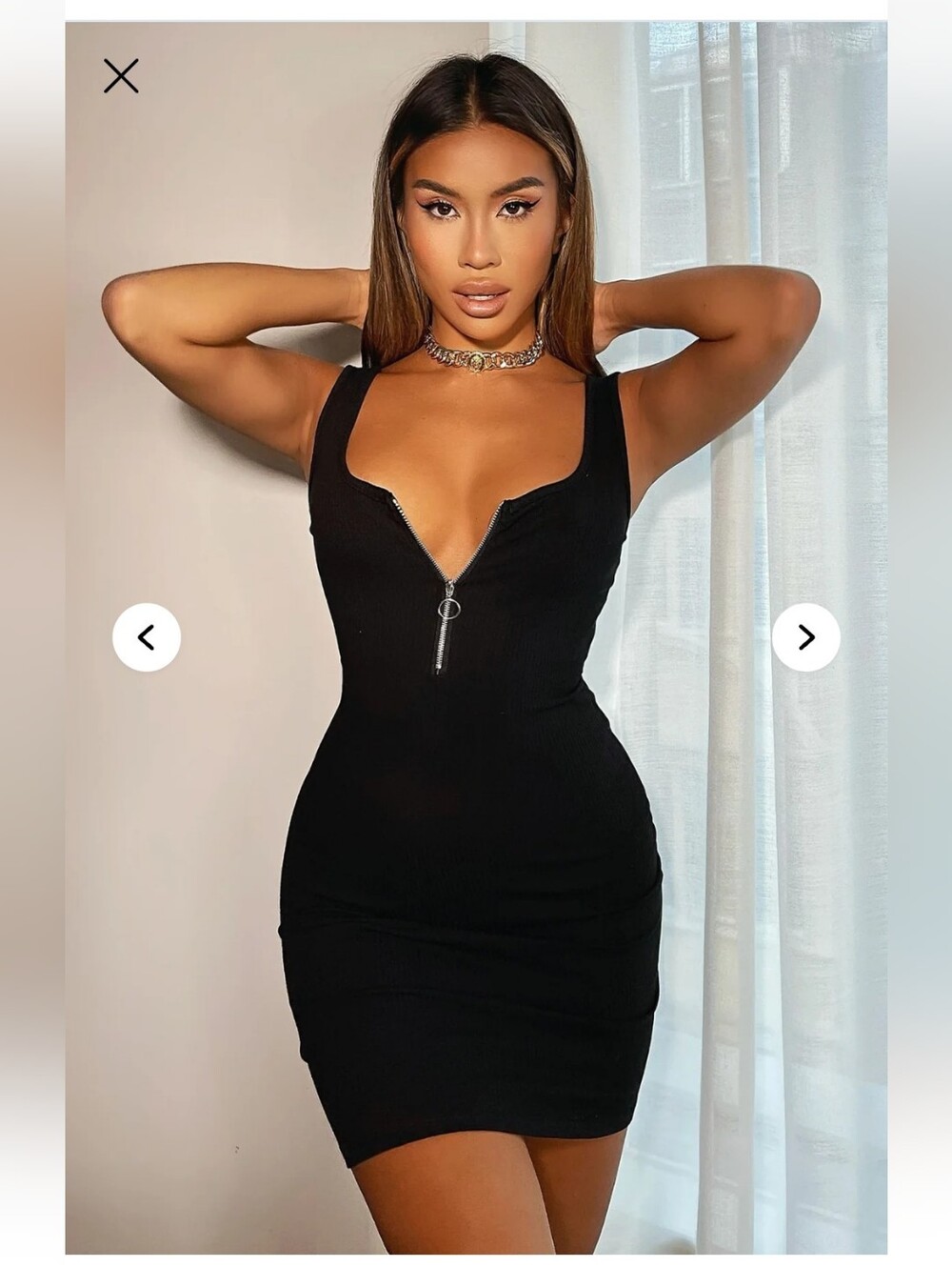 Jazmin Ribbed Mini Dress (Fashion Nova, All Sizes Sold Out On FN)